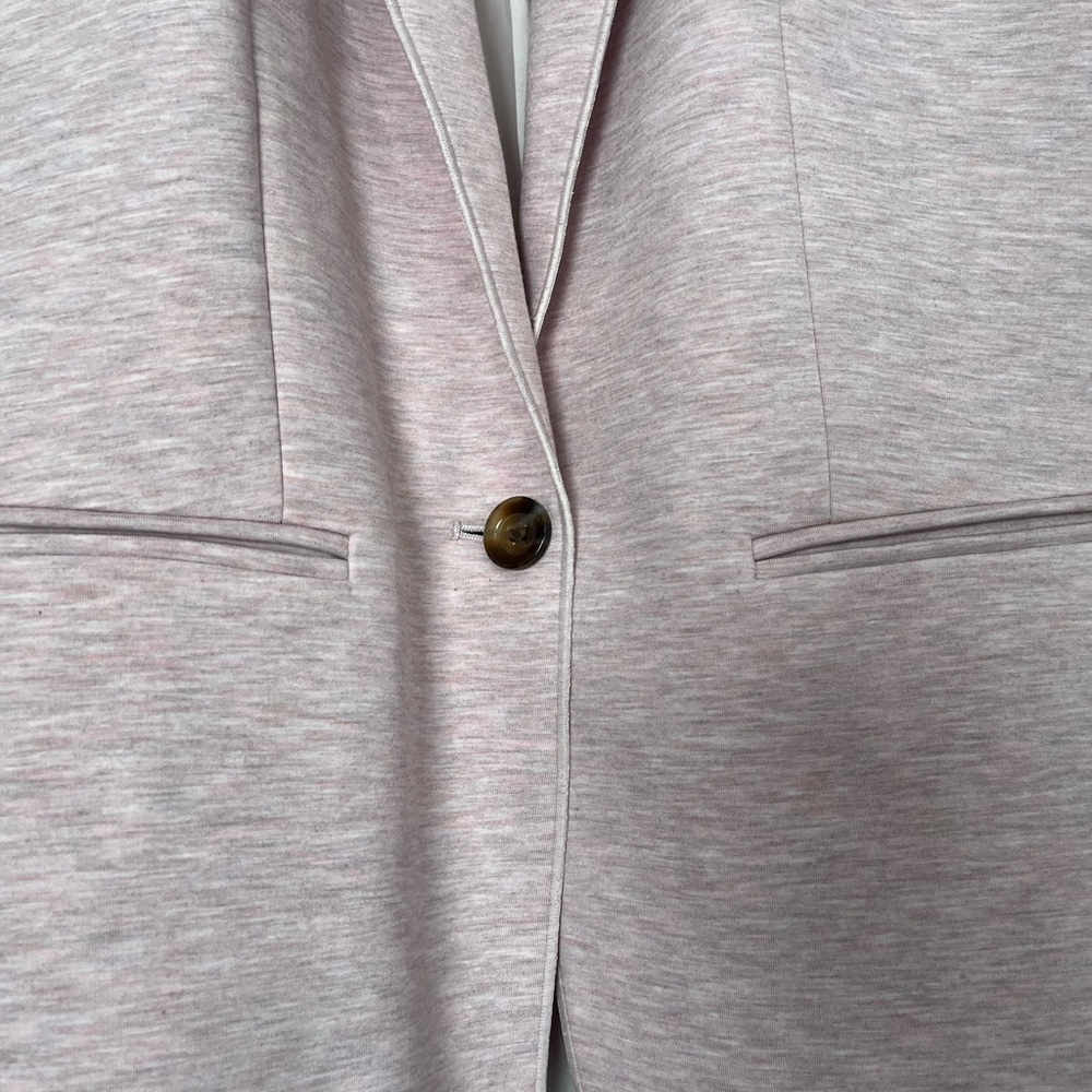 {Ann Taylor} Single Button Blazer Jacket in Heathered Pink - Womens 6 - Picture 5 of 13